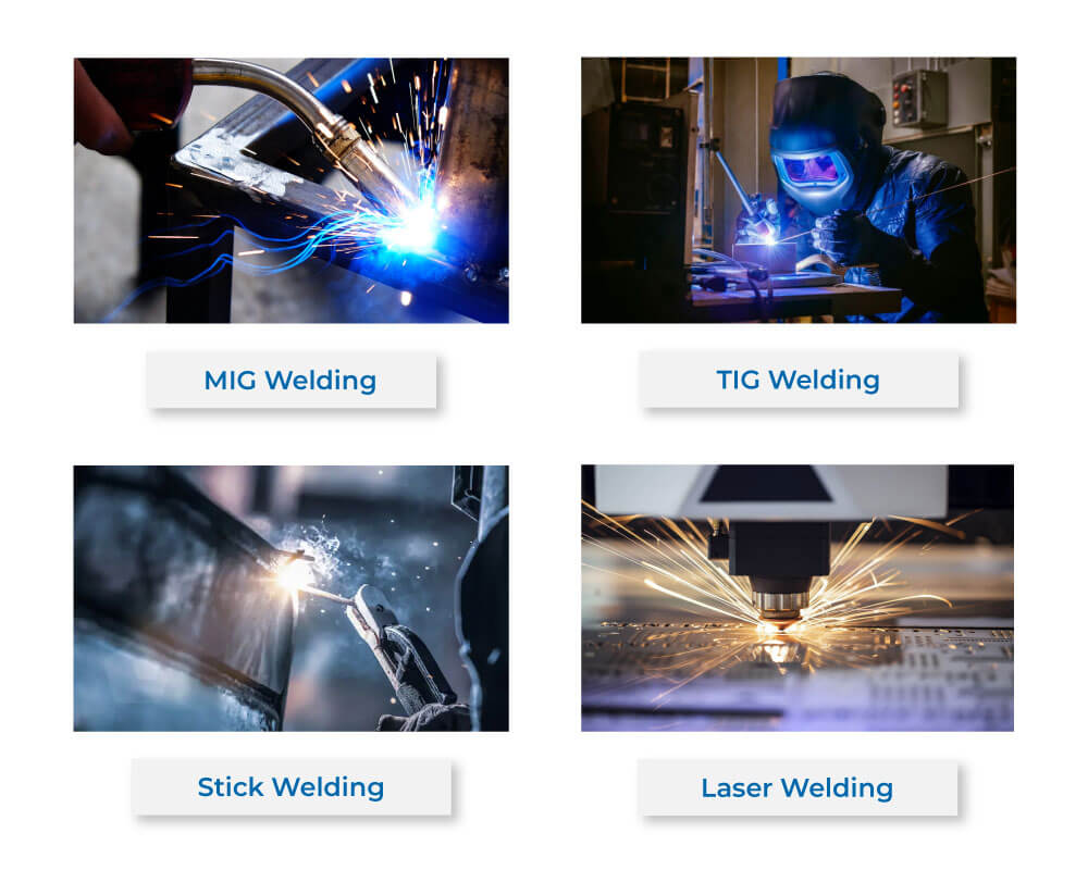 Welding fabrication methods