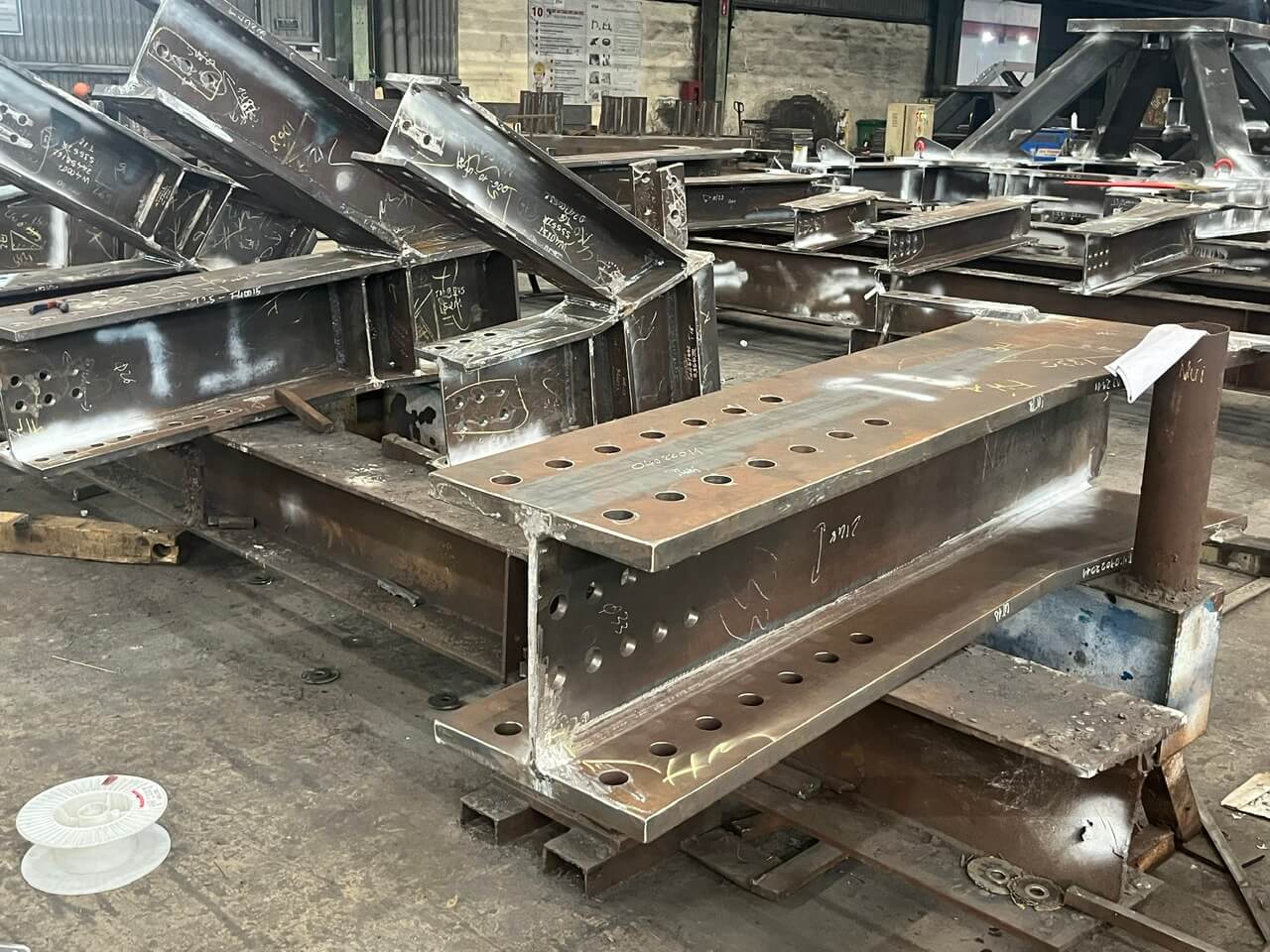 Structural steel fabrication