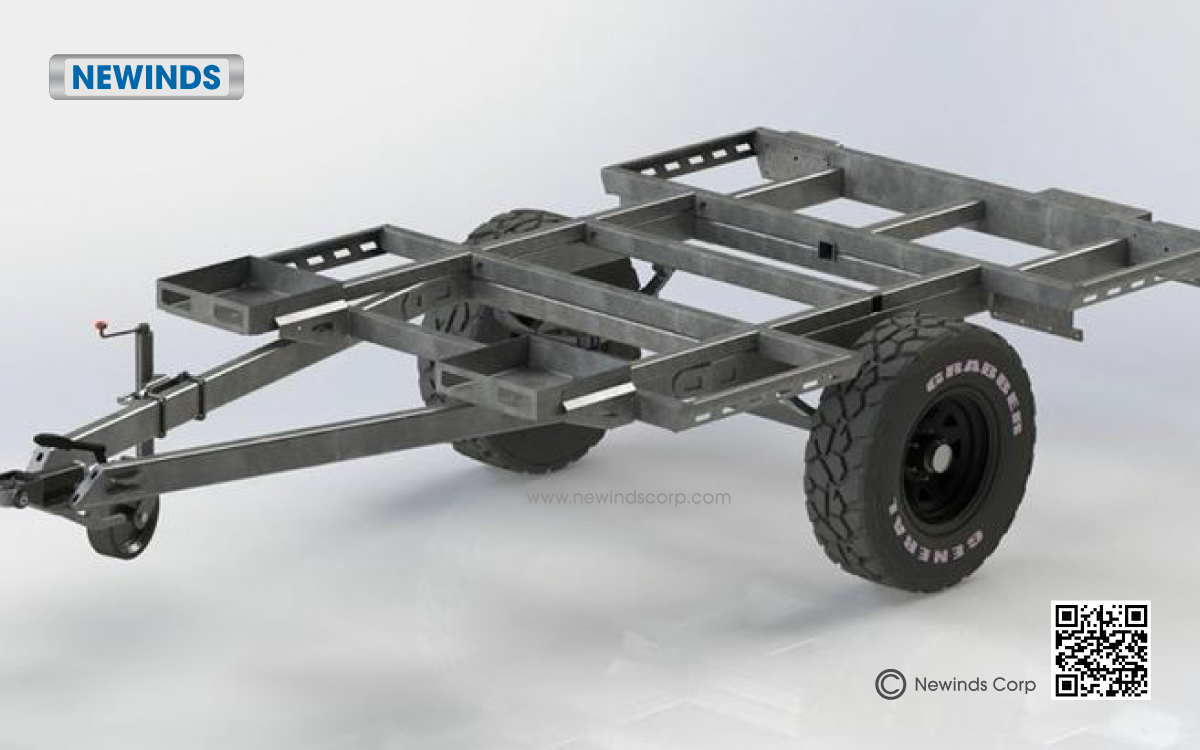 Steel trailer chassis