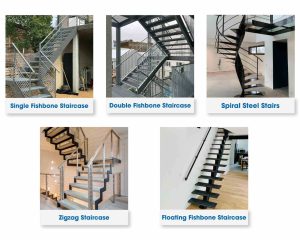 Types of steel staircases