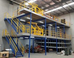Multi-level mezzanine floors