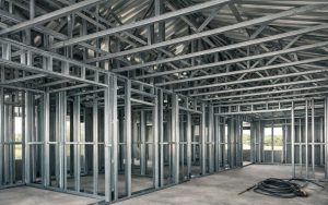 Light gauge steel framing house