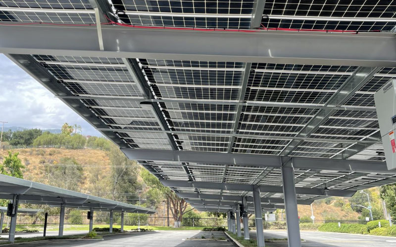 solar panel system for carport