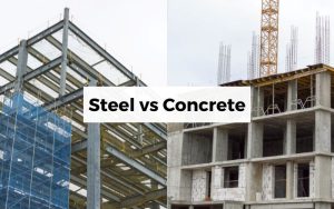 comparison between steel frame and concrete buildings