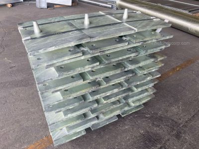 Galvanised steel stumps