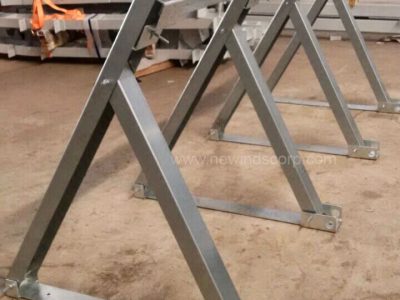Steel folding trestle